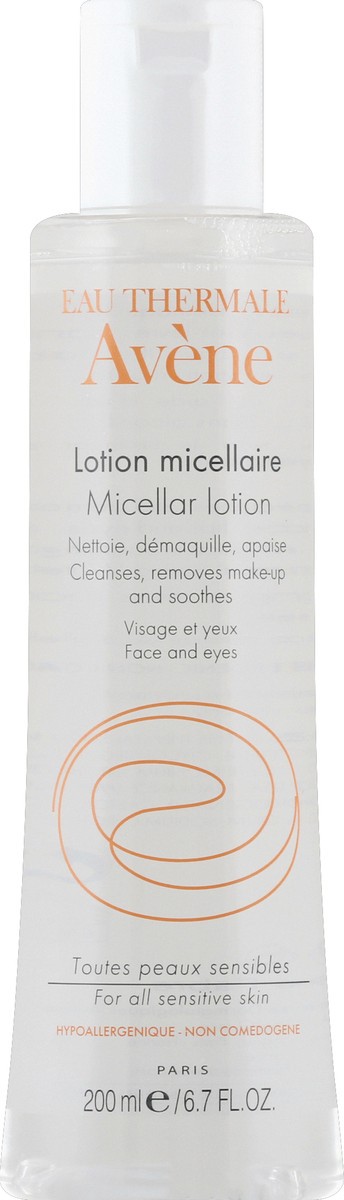 slide 1 of 6, Avène Micellar Lotion Cleansing Water Make-up Remover for All Skin Types, 6.7 fl oz