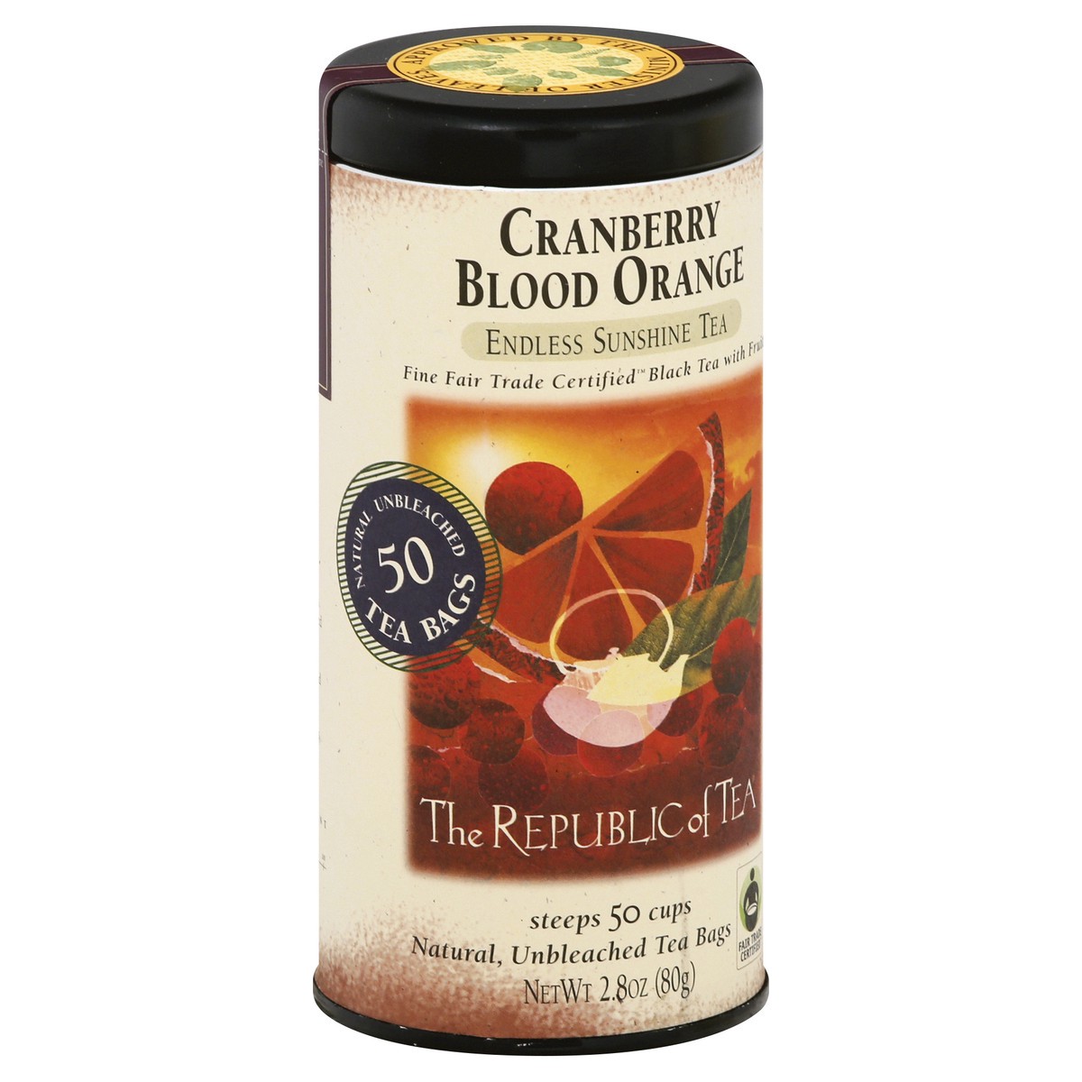 slide 2 of 12, The Republic of Tea Bags Endless Sunshine Cranberry Blood Orange Black Tea - 50 ct, 50 ct