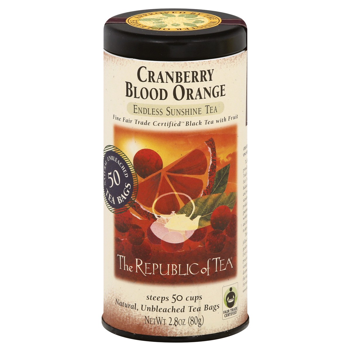 slide 10 of 12, The Republic of Tea Bags Endless Sunshine Cranberry Blood Orange Black Tea - 50 ct, 50 ct