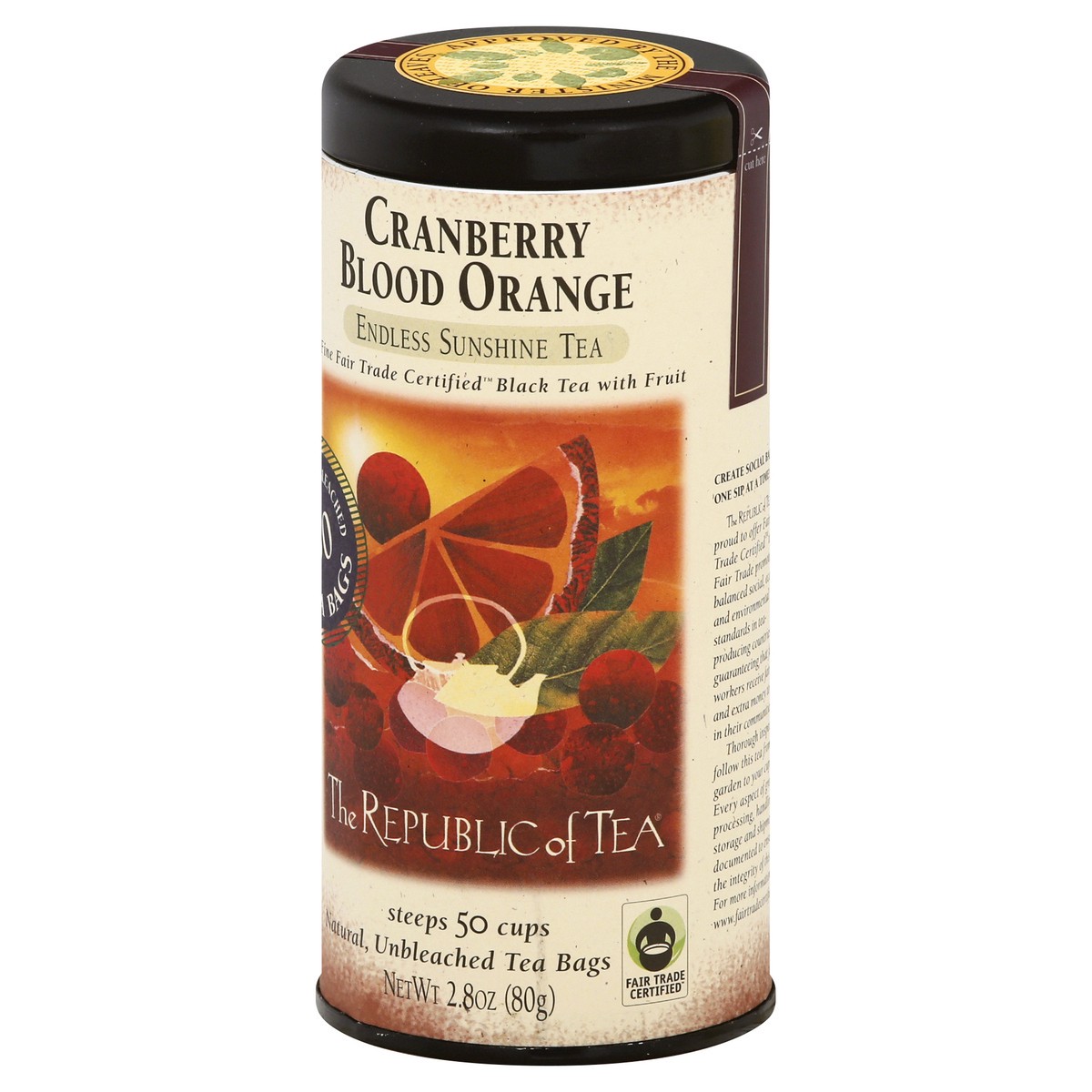 slide 3 of 12, The Republic of Tea Bags Endless Sunshine Cranberry Blood Orange Black Tea - 50 ct, 50 ct