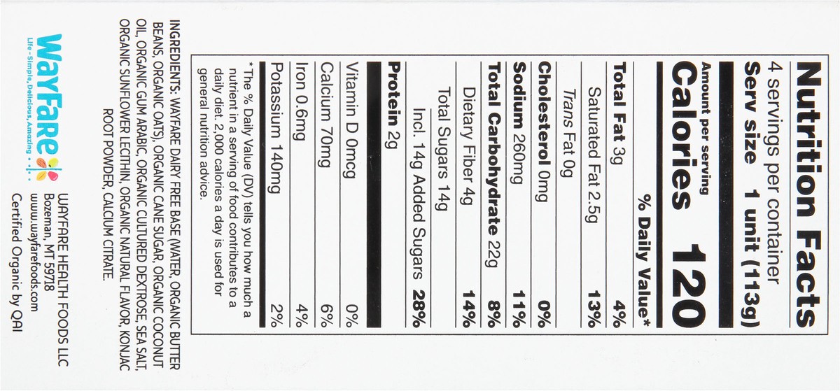 slide 10 of 13, WayFare Dairy Free Vanilla Pudding 4 ea, 4 ct