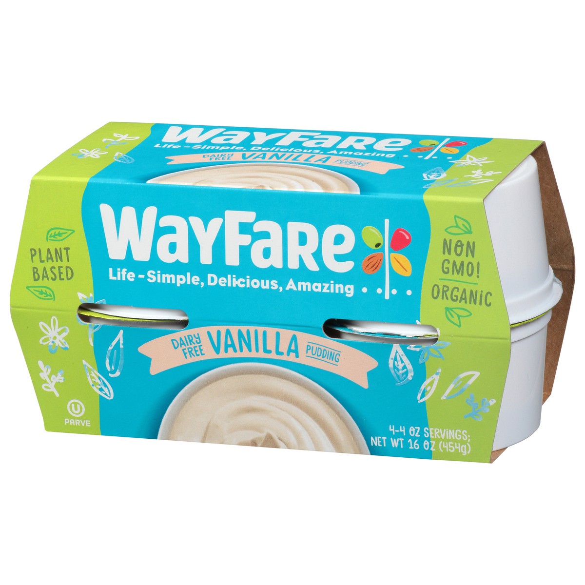 slide 6 of 13, WayFare Dairy Free Vanilla Pudding 4 ea, 4 ct