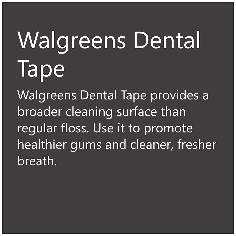 slide 5 of 5, Walgreens Mint Waxed Dental Tape, 50 yd