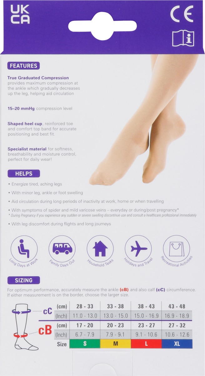 slide 10 of 11, Neo G Energizing Moderate Beige Knee Highs Extra Large 1 ea, 1 ct