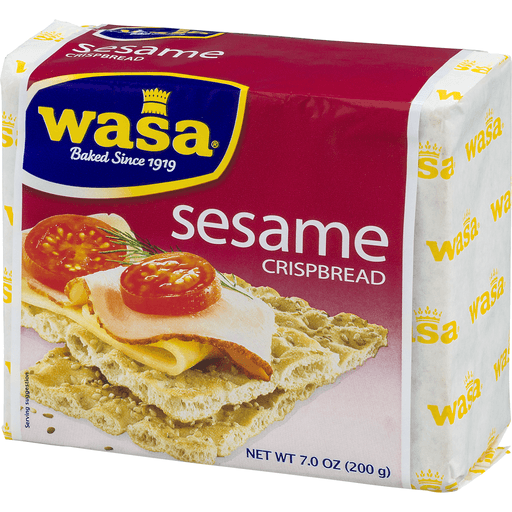 slide 3 of 9, Wasa Sesame Crispbread, 7 oz