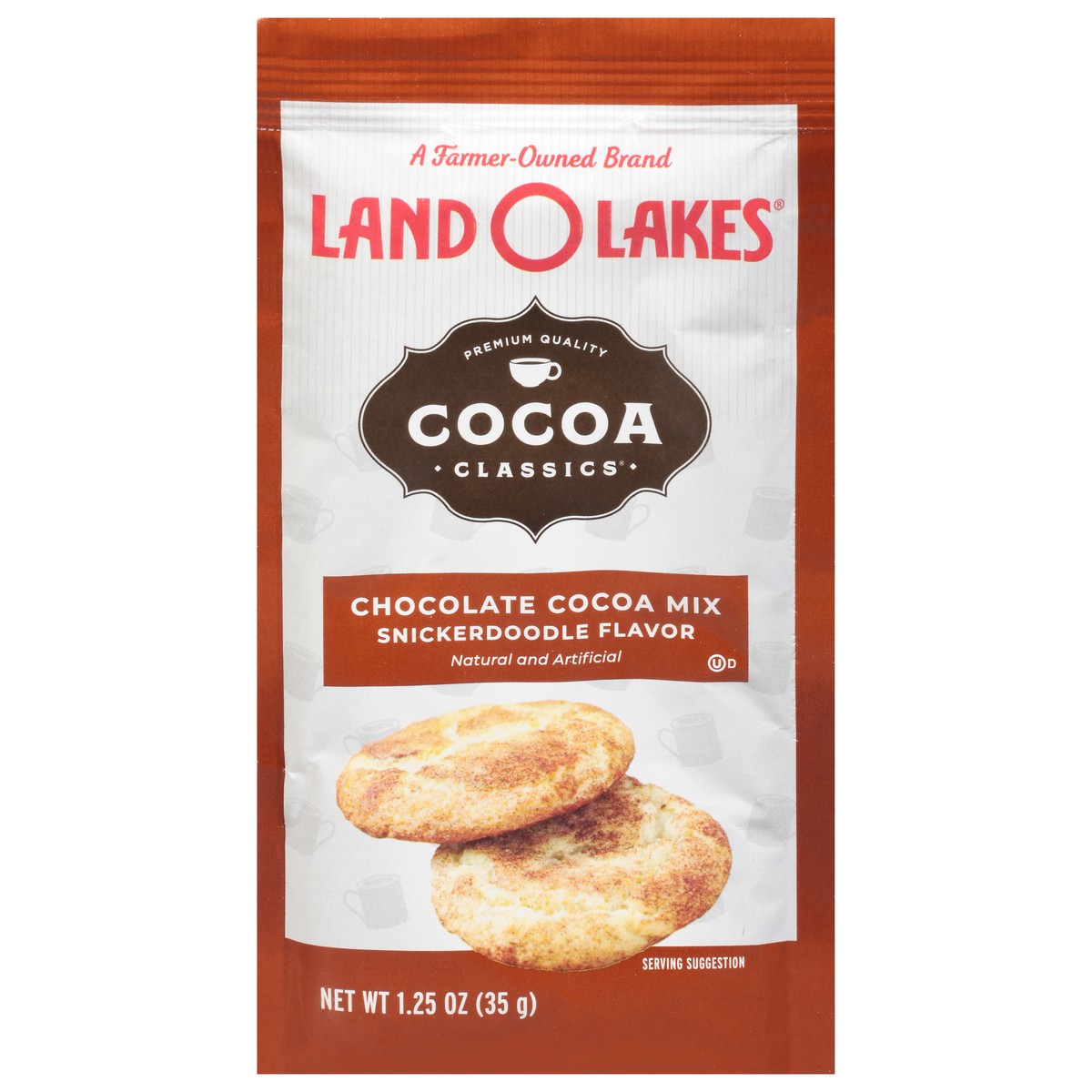 slide 1 of 9, Land O'Lakes Cocoa Classics Snickerdoodle Chocolate Hot Cocoa Mix - 1.25 oz, 1.25 oz