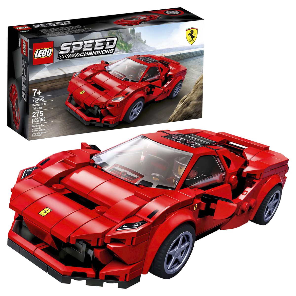 slide 1 of 1, LEGO Speed Champions 76895 Ferrari F8 Tributo Toy Cars Building Kit, 1 ct