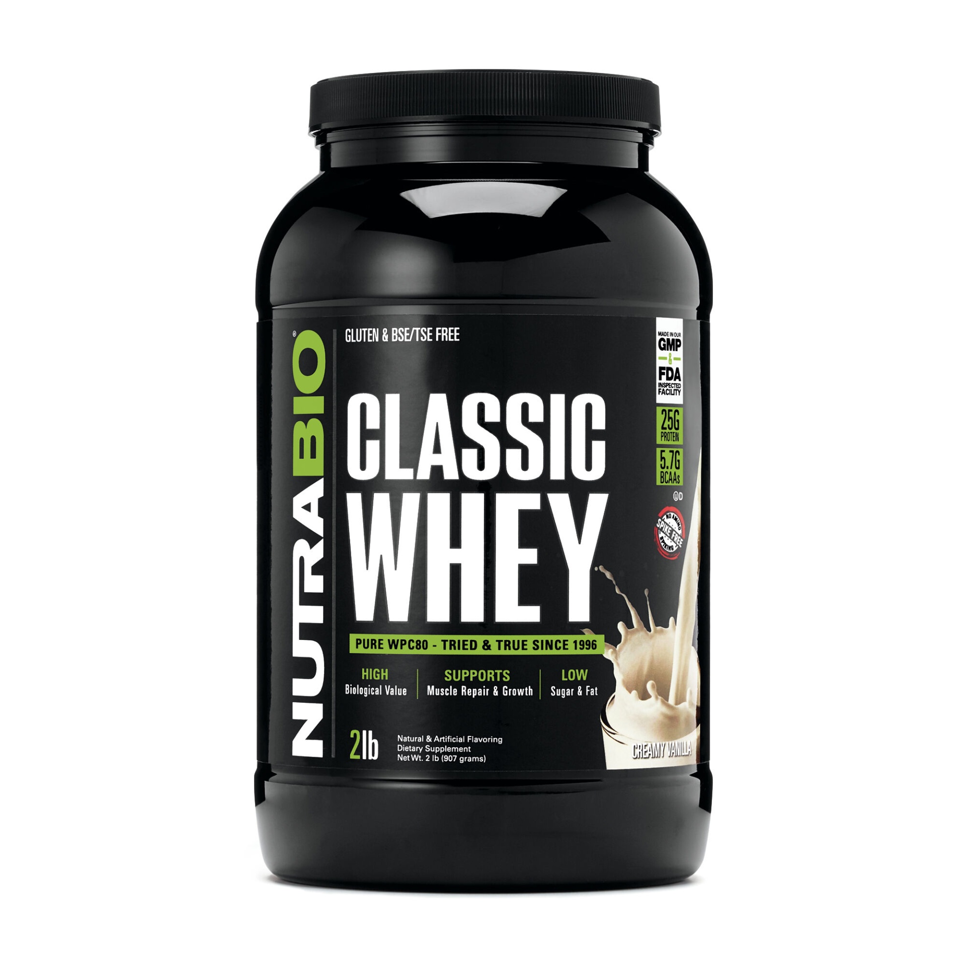 slide 1 of 1, NutraBio Classic Whey - Creamy Vanilla, 2 lb