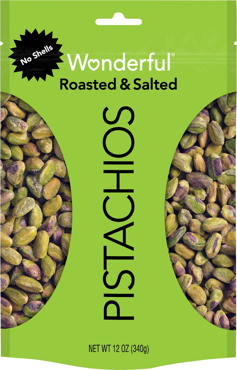 slide 2 of 3, Wonderful Pistachios No Shells Roasted Salted Pistachios, 12 oz