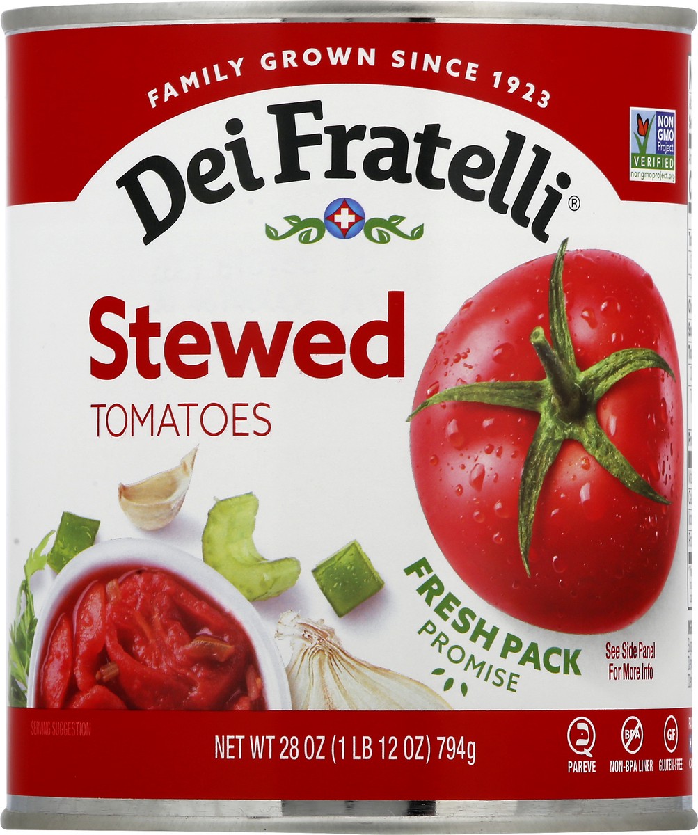 slide 6 of 9, Dei Fratelli Stewed Tomatoes, 28 oz