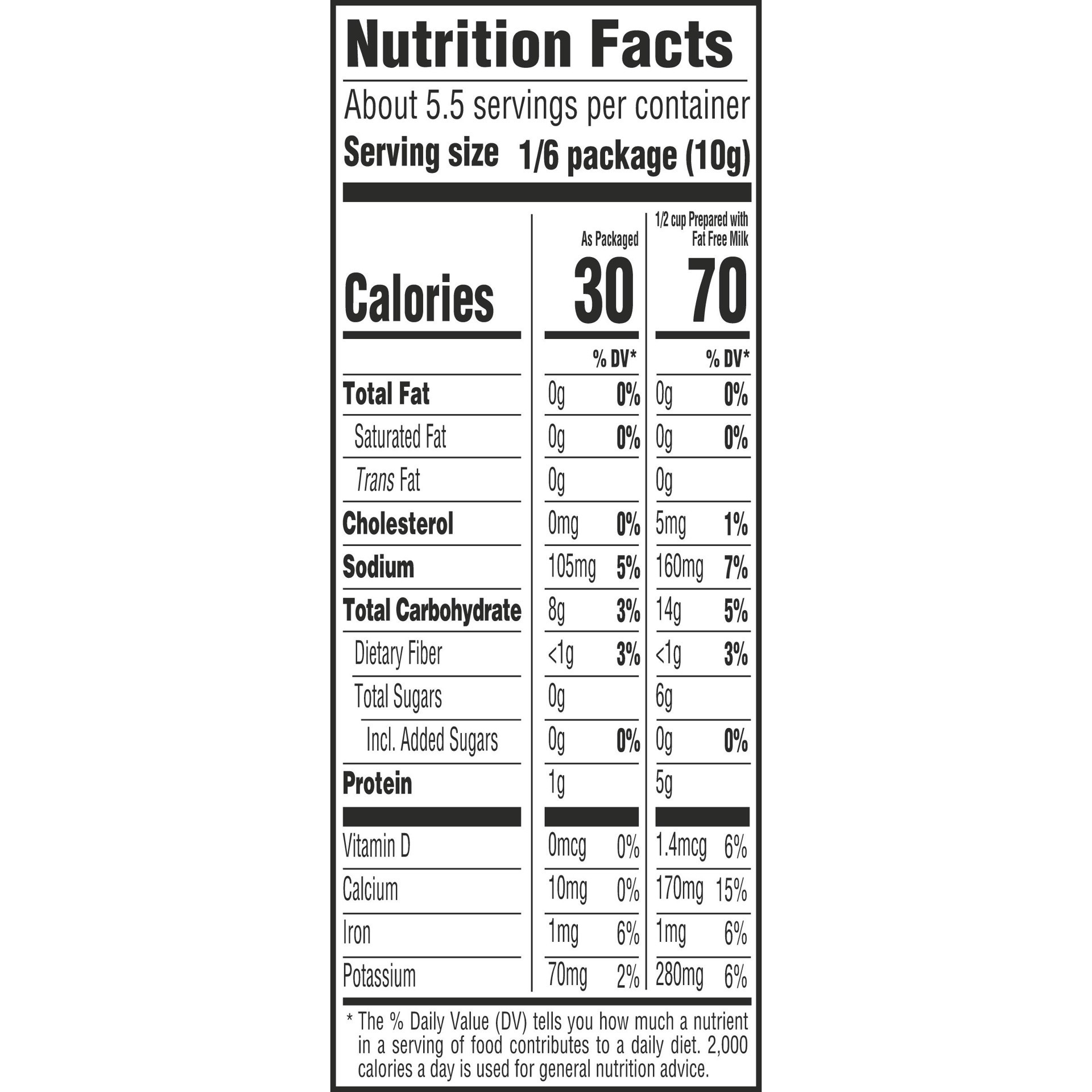 slide 4 of 5, Jell-O Chocolate Flavor Zero Sugar Cook & Serve Reduced Calorie Pudding & Pie Filling Mix, Family Size, 2 oz Box, 2 oz