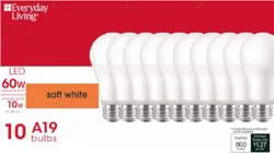 Everyday Living 60W LED Soft White Bulbs