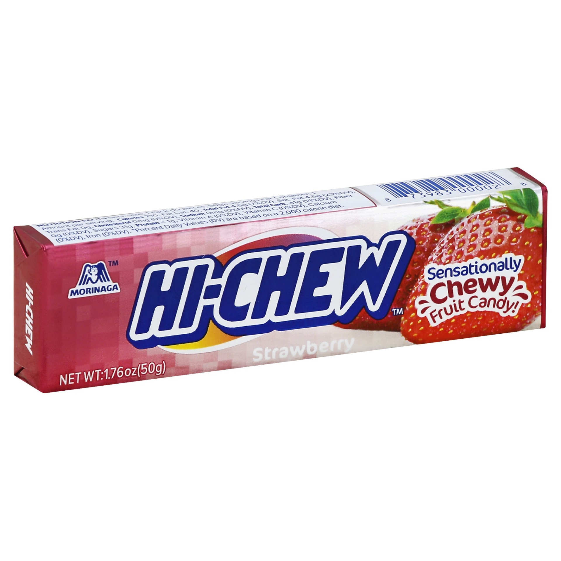slide 1 of 1, Hi-Chew Strawberry Fruit Chews, 1.76 oz