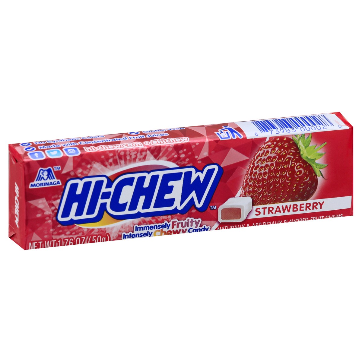 slide 2 of 13, Hi-Chew Hi Chew Strawberry Fruity Chewy Candy, 1.76 oz