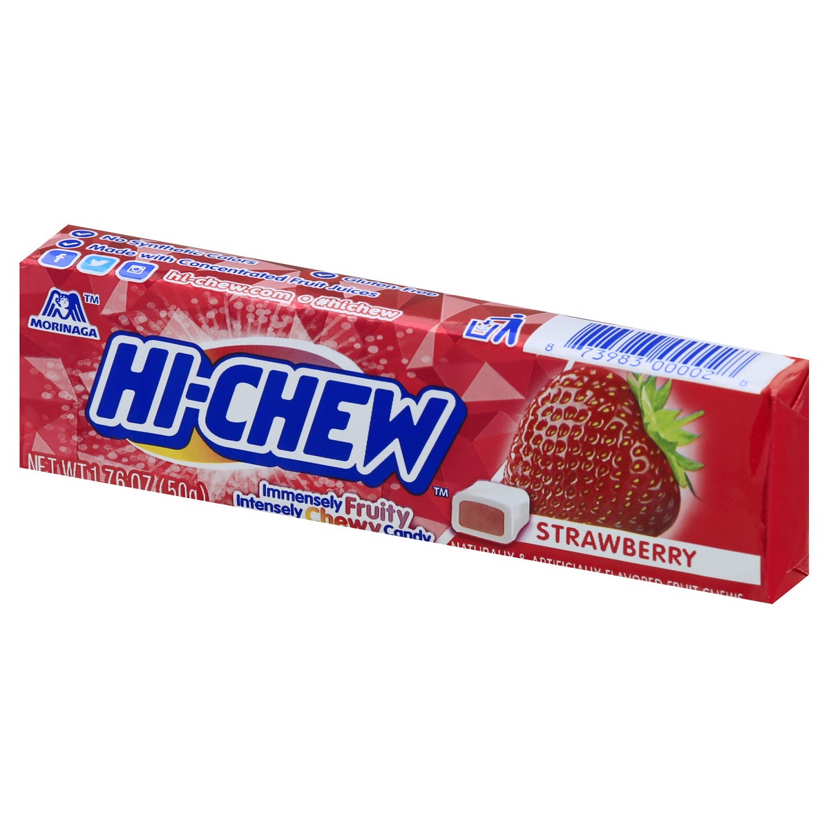 slide 12 of 13, Hi-Chew Hi Chew Strawberry Fruity Chewy Candy, 1.76 oz