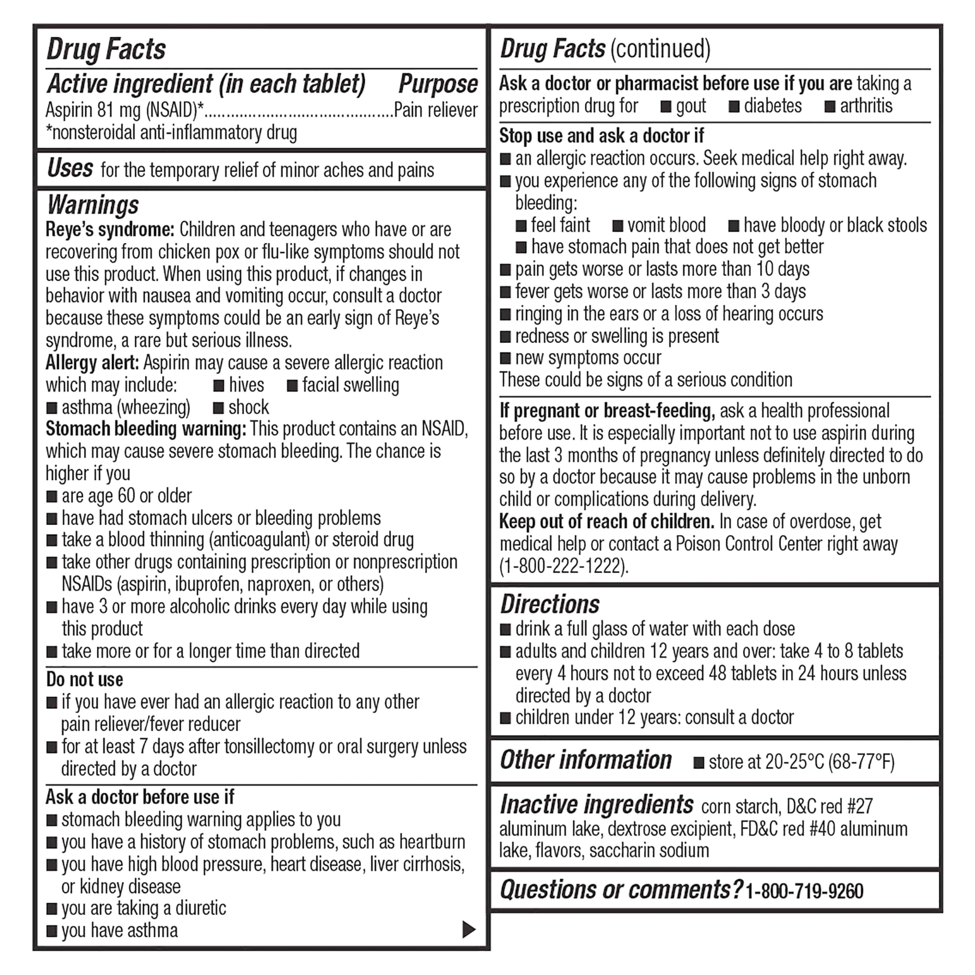 slide 21 of 29, Meijer Aspirin Cherry Chew Tablets, 81mg, 36 ct, 3 ct