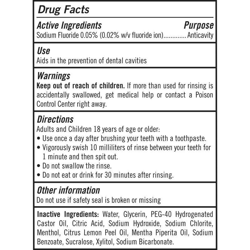 slide 3 of 8, TheraBreath Anticavity Fluoride Mouthwash, Sparkle Mint, Dentist Formulated, 1 Liter, 33.8 fl oz