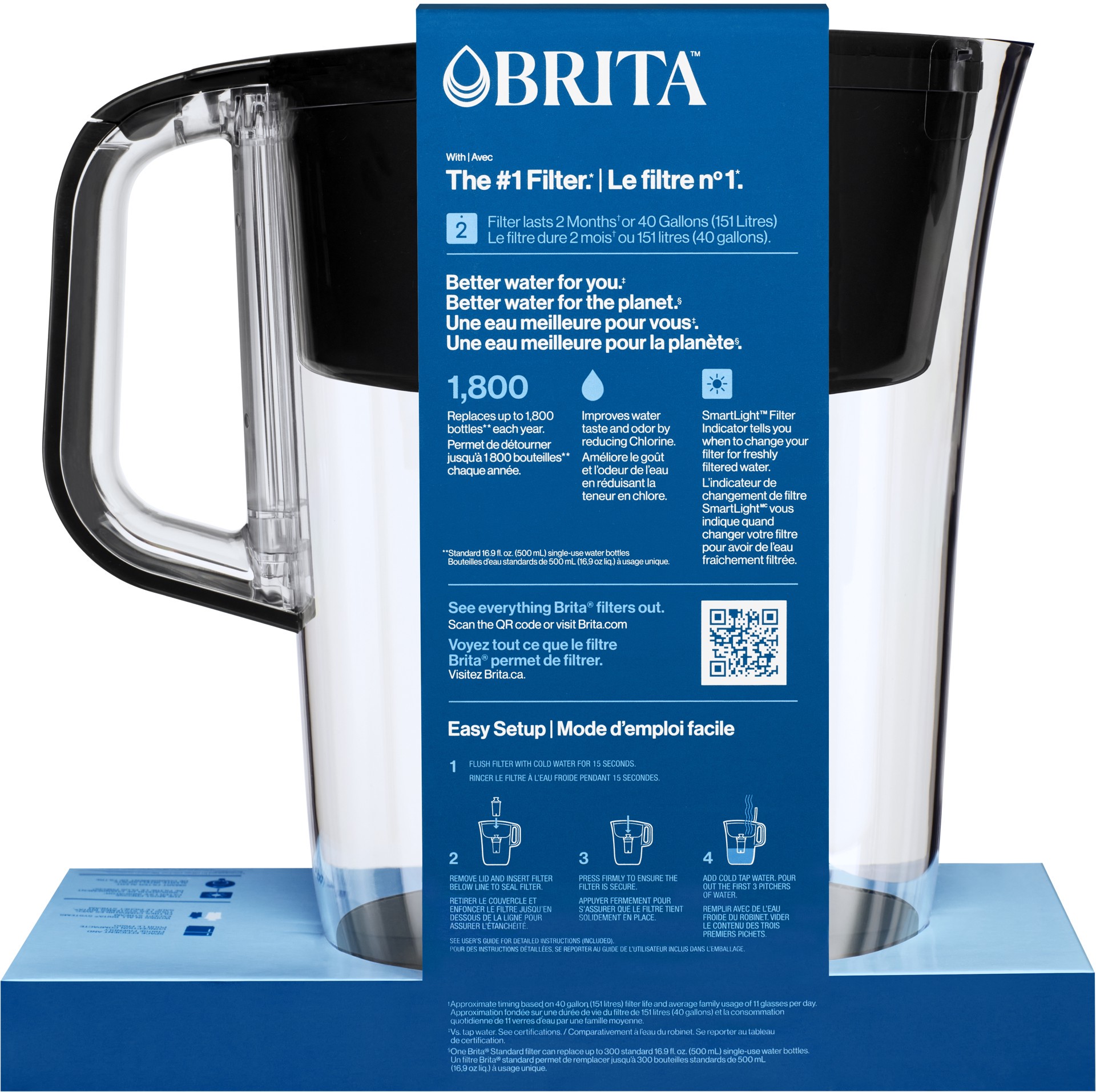 slide 2 of 5, Brita Tahoe Large Water Filter Water Pitcher, 10-Cup, 1 ct