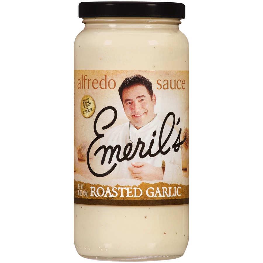 slide 1 of 1, Emeril's Alfredo Sauce, Roasted Garlic, 16 oz