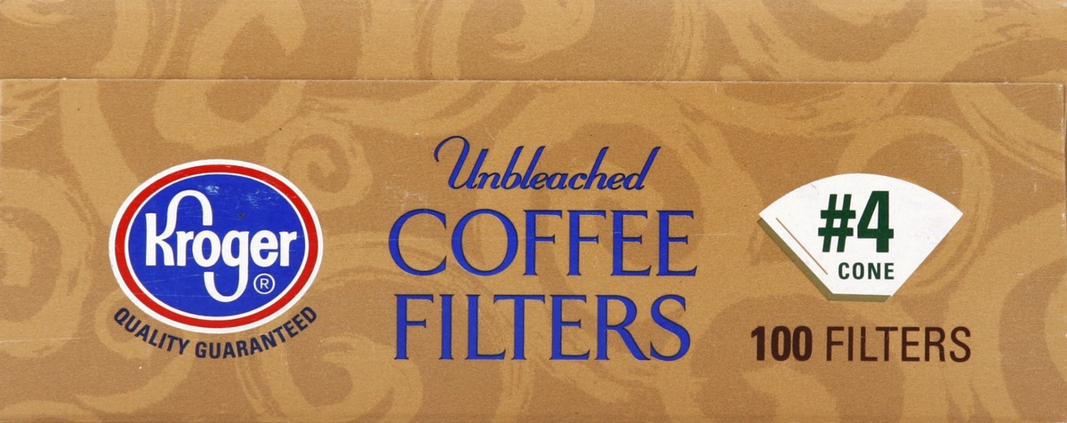 slide 5 of 5, Kroger Unbleached Coffee Filters - 100 ct, 100 ct