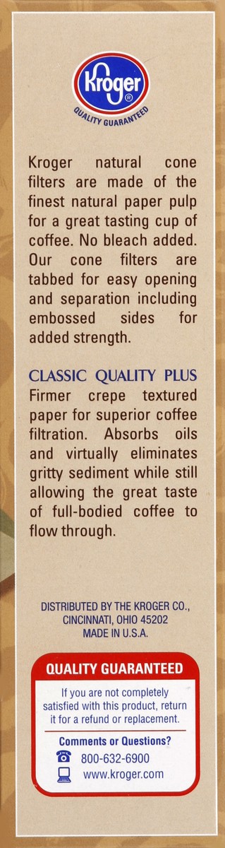 slide 2 of 5, Kroger Unbleached Coffee Filters - 100 ct, 100 ct