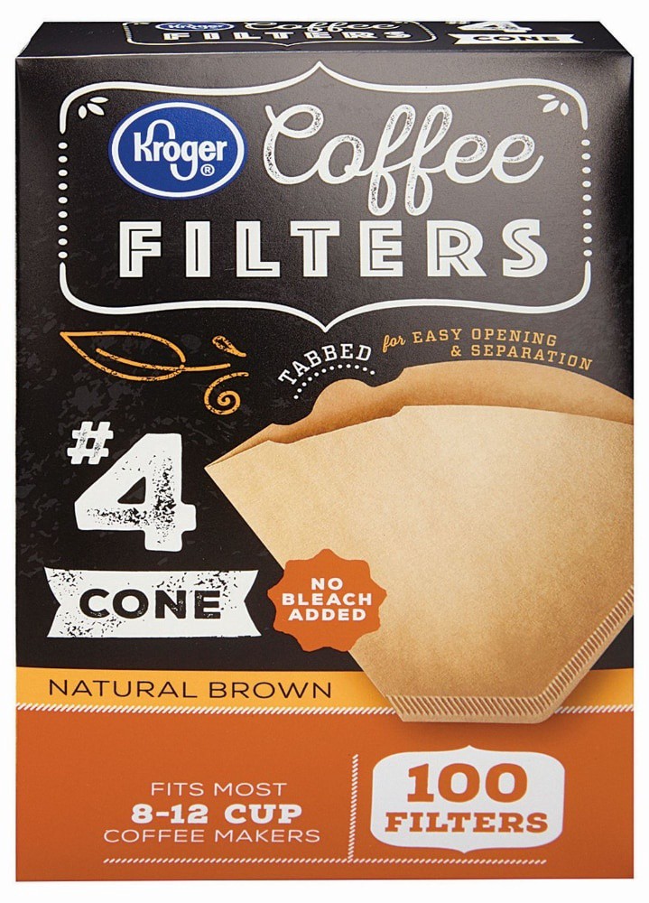 slide 1 of 5, Kroger Unbleached Coffee Filters - 100 ct, 100 ct