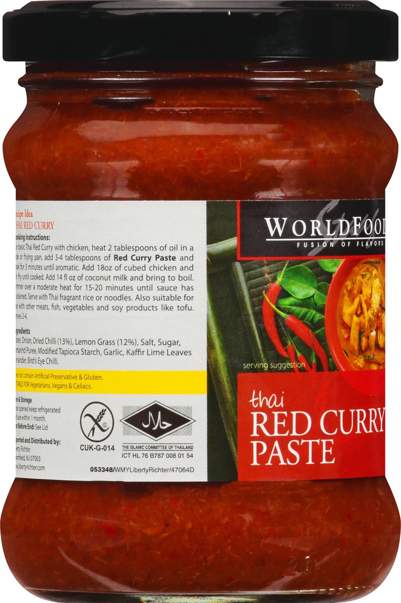 slide 11 of 12, World Foods Hot Thai Red Curry Paste 7.8 oz, 7.8 oz