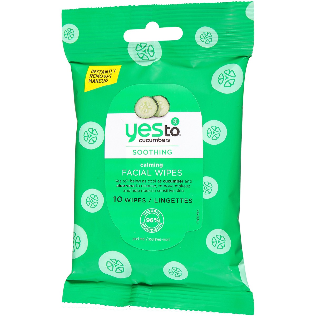 slide 3 of 9, Yes to Cucumbers Calming Facial Wipes 10 ea, 10 ct