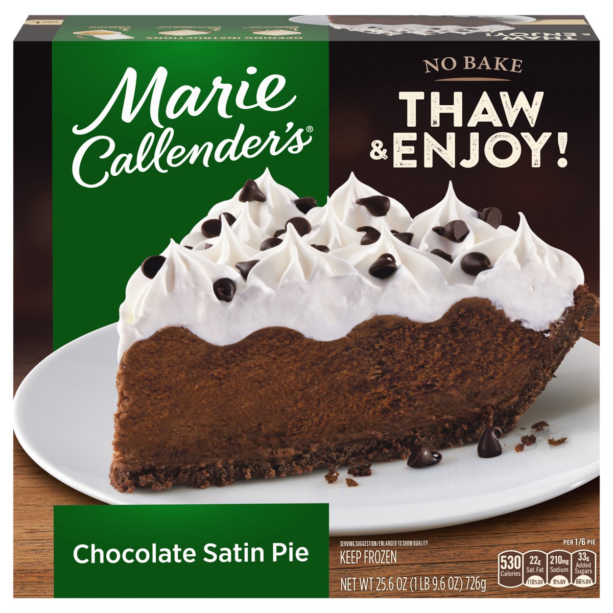slide 1 of 5, Marie Callender's Chocolate Satin Pie 25.6 oz, 25.60 oz