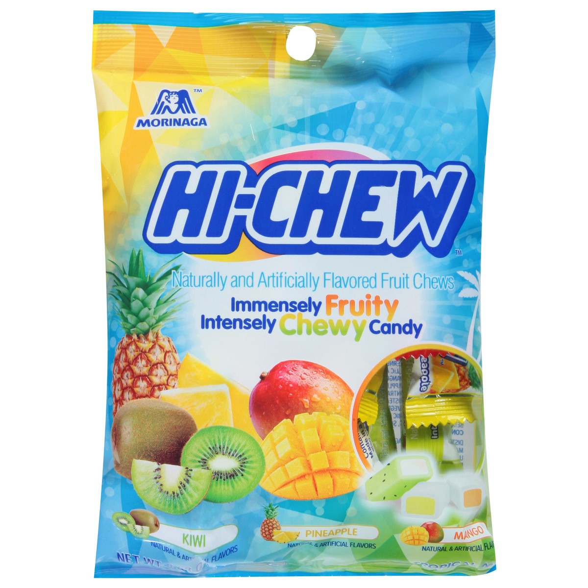 slide 1 of 9, Hi-Chew Moringa Hi-Chew Tropical Mix Candy, 3.53 oz