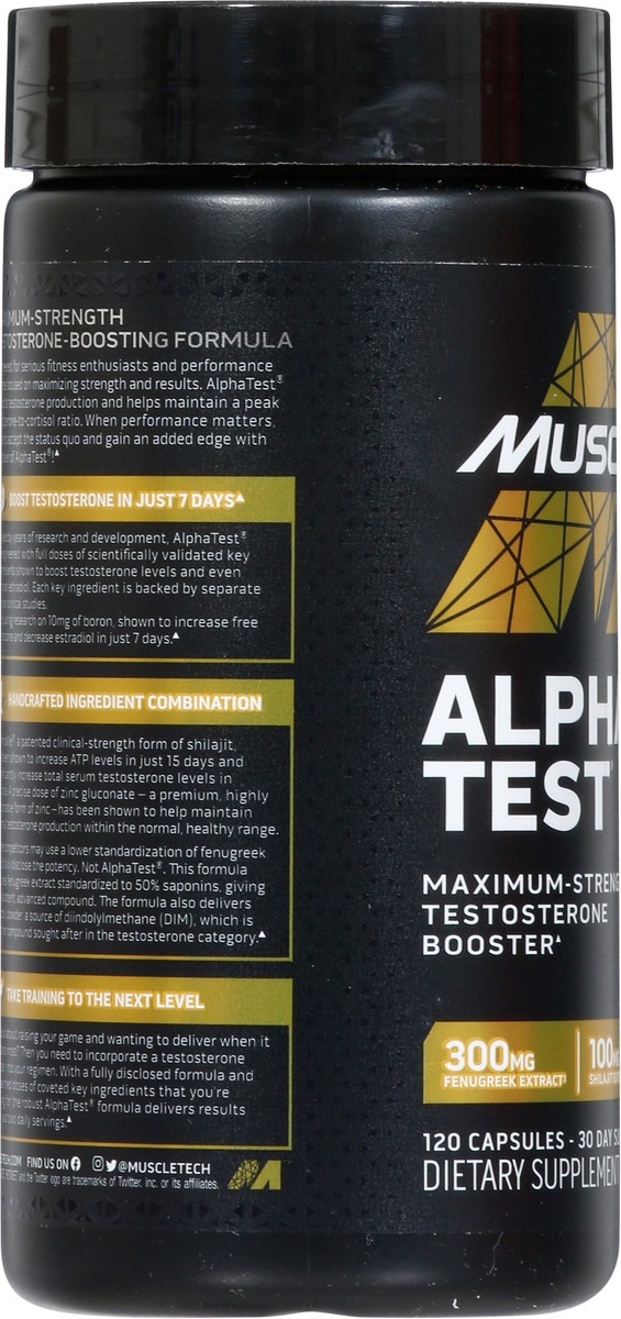 MuscleTech Alpha Test Capsules Maximum-Strength Testosterone
