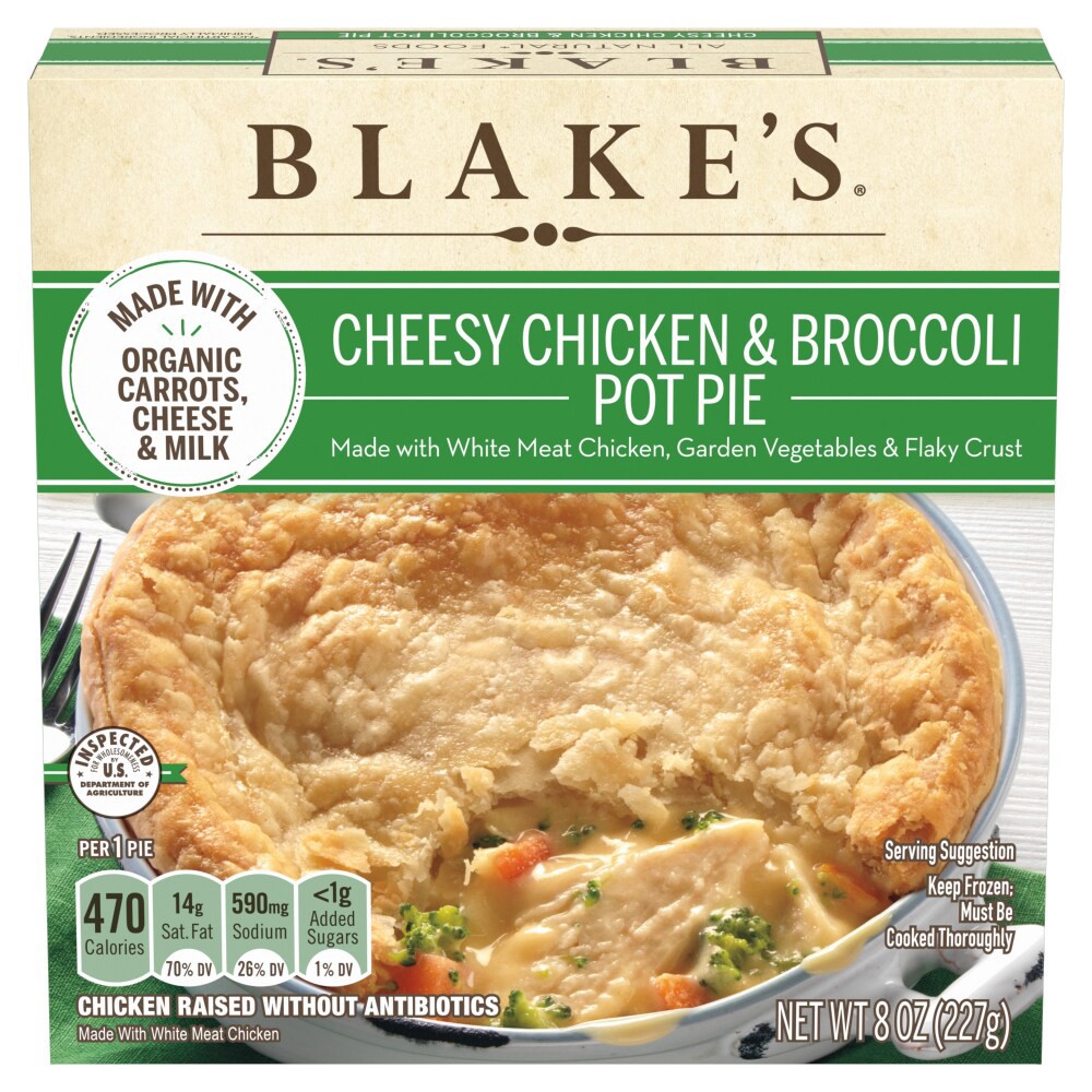 slide 3 of 4, Blake's Cheesy Chicken & Broccoli Pot Pie 8 oz, 8 oz