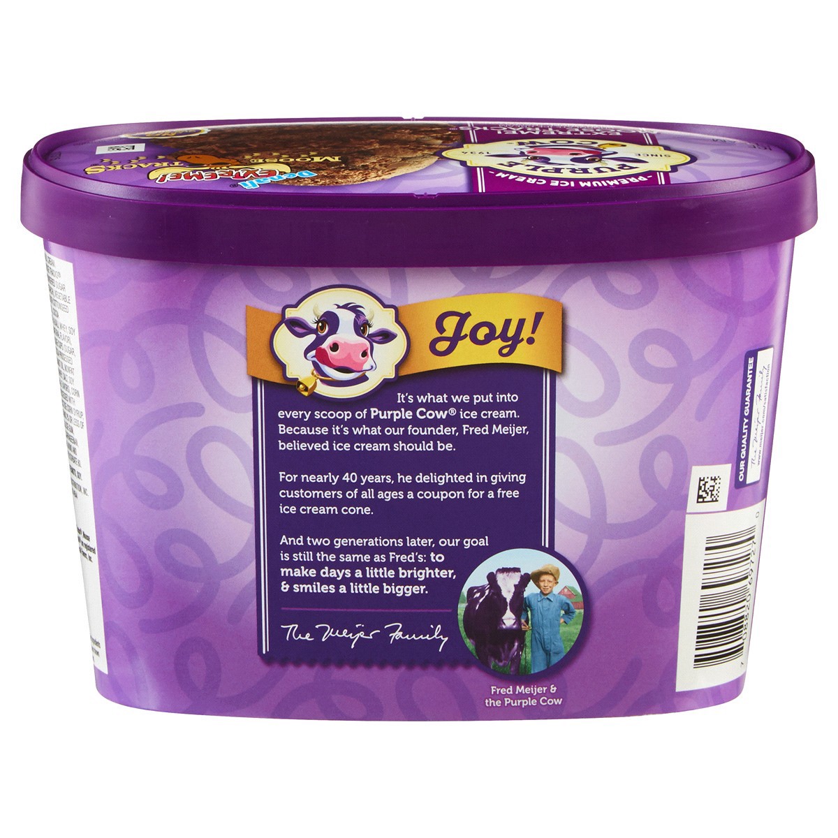 slide 8 of 9, Purple Cow Extra Chocolate Moose Tracks Ice Cream, 1.5 qt