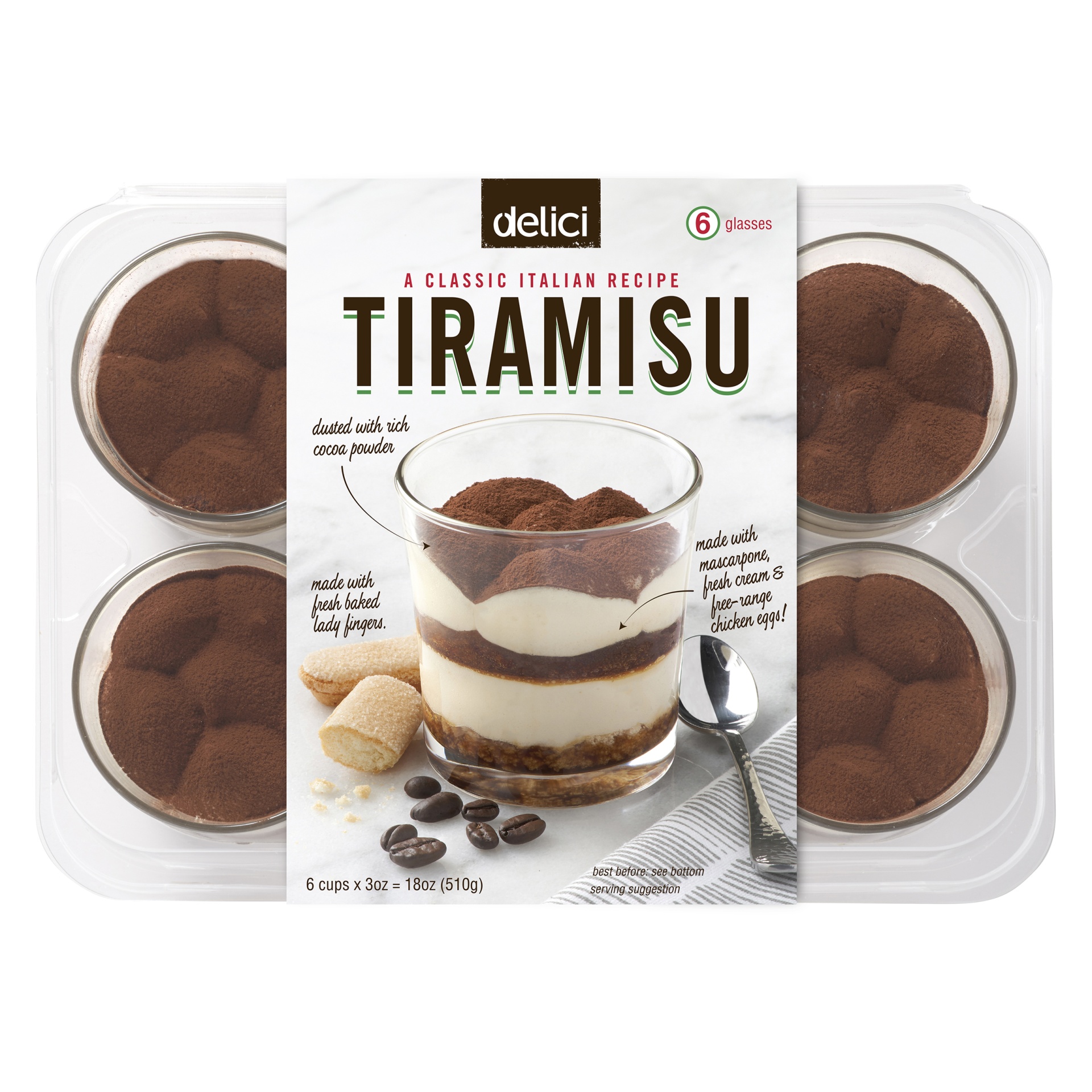 slide 1 of 2, Delici Tiramisu, 6, 