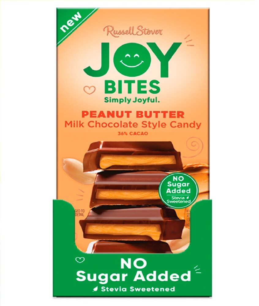 slide 1 of 1, RUSSELL STOVER Joy Bites Peanut Butter Milk Chocolate Bar, 2.9 oz., 2.9 oz