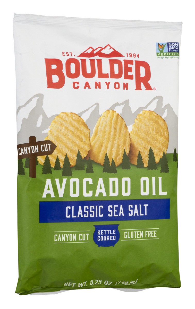 slide 7 of 11, Boulder Canyon Avocado Oil Classic Sea Salt Kettle Potato Chips, 5.25 oz