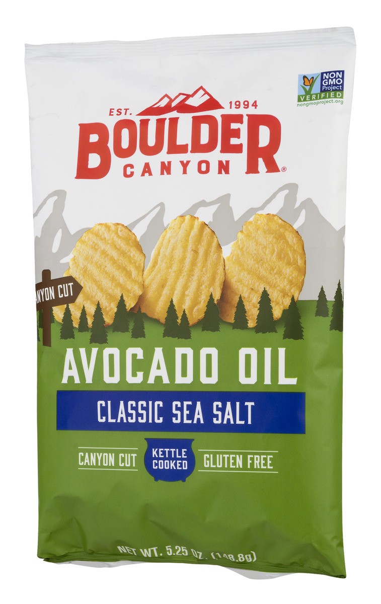 slide 5 of 11, Boulder Canyon Avocado Oil Classic Sea Salt Kettle Potato Chips, 5.25 oz
