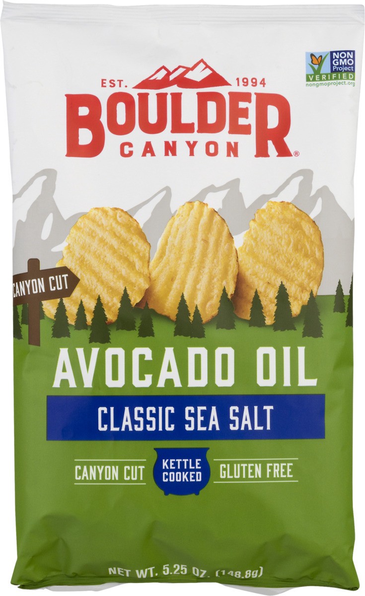 slide 11 of 11, Boulder Canyon Avocado Oil Classic Sea Salt Kettle Potato Chips, 5.25 oz