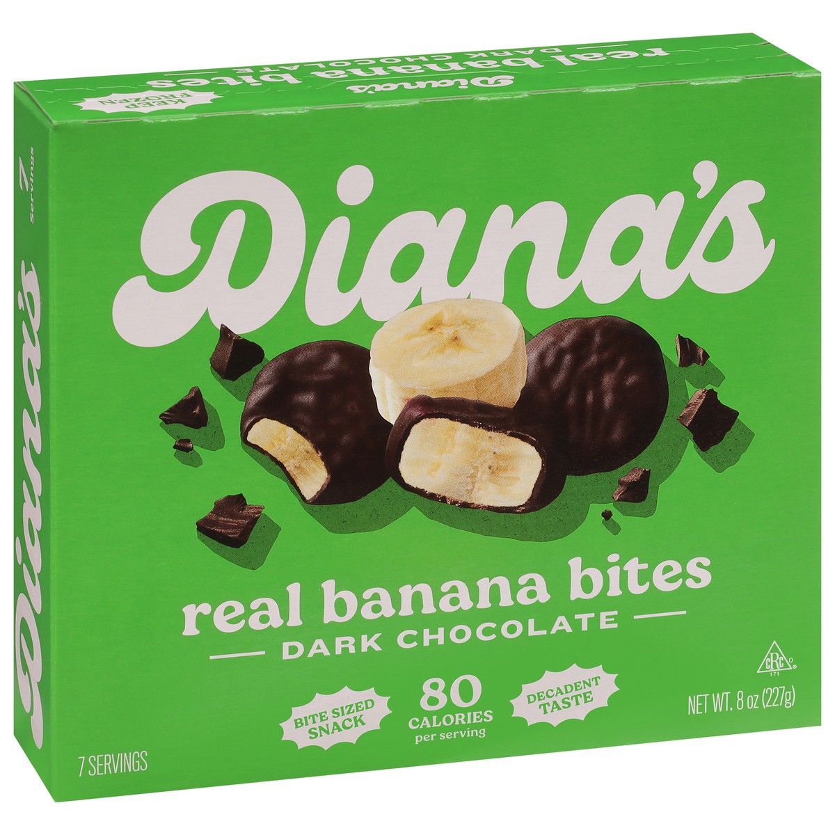 slide 6 of 9, Diana's Real Dark Chocolate Banana Bites 8 oz, 8 oz