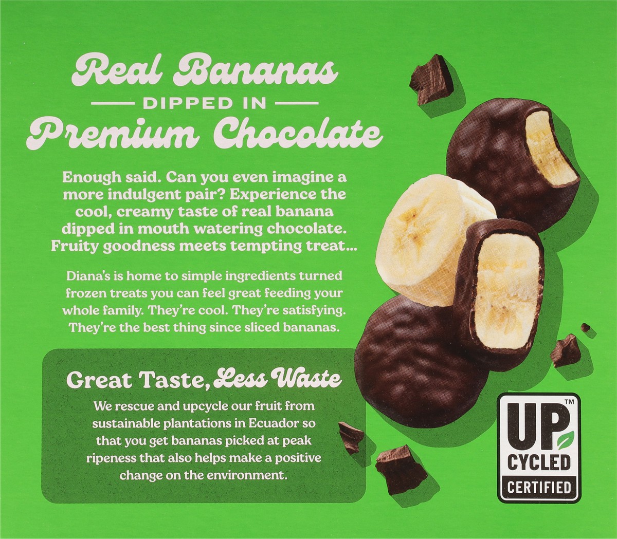 slide 8 of 9, Diana's Real Dark Chocolate Banana Bites 8 oz, 8 oz