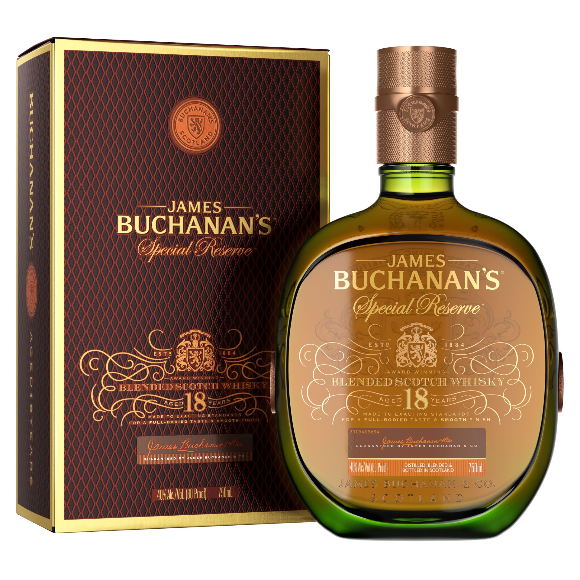 slide 2 of 5, Buchanan's Whisky - Blended Scotch, 750 ml