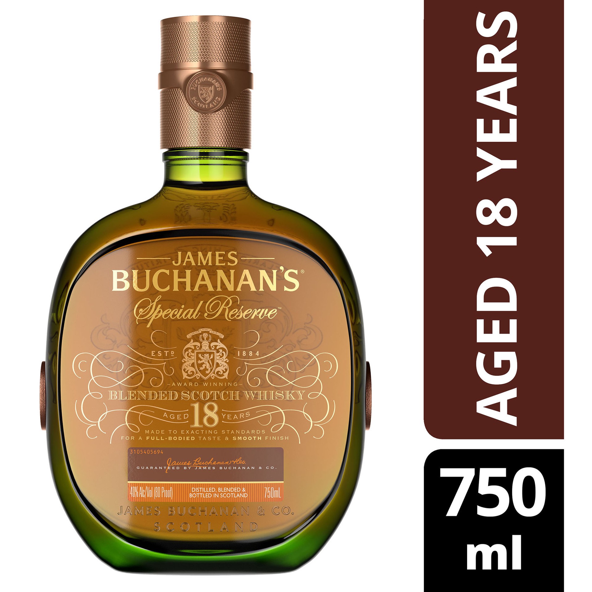 slide 3 of 5, Buchanan's Whisky - Blended Scotch, 750 ml