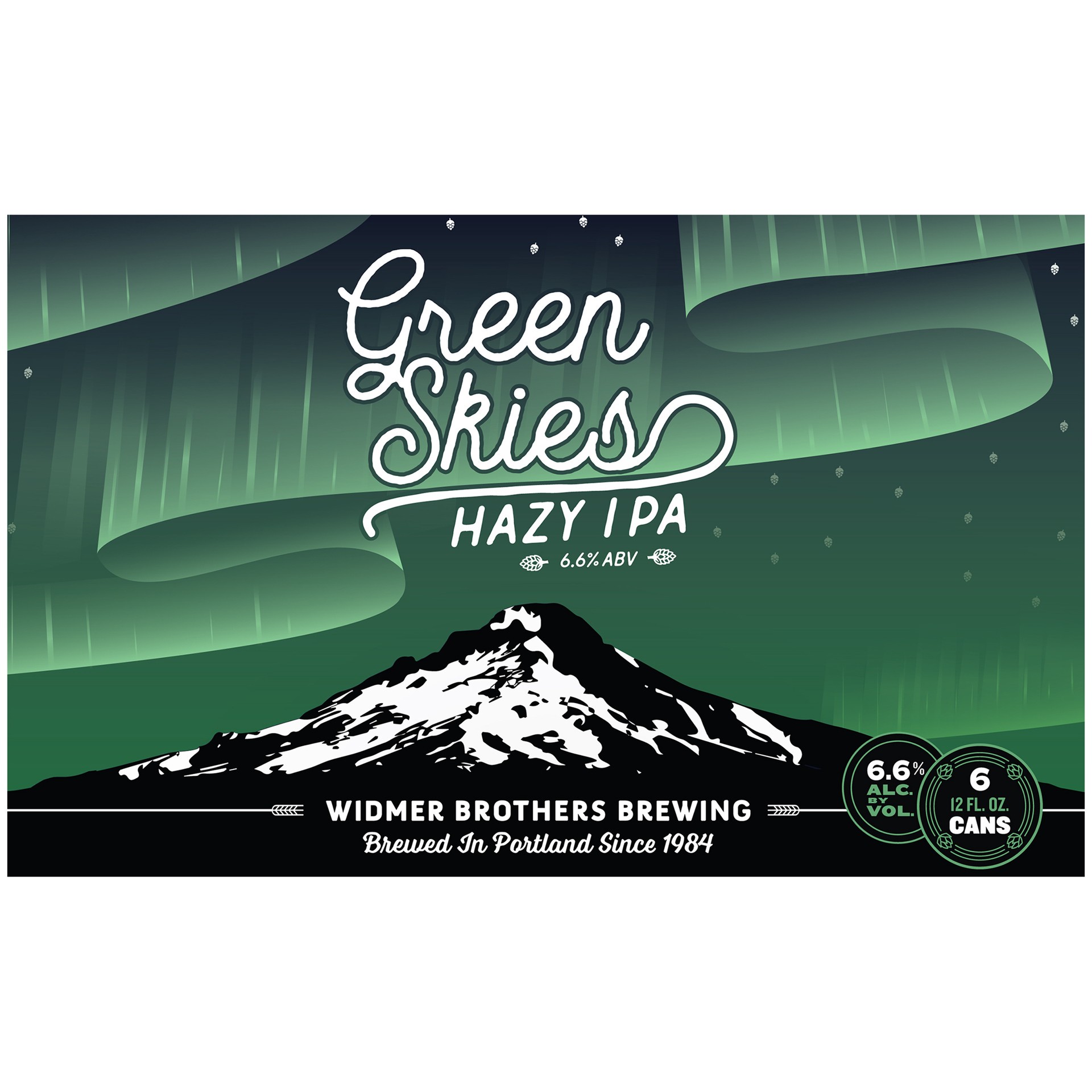 slide 3 of 4, Widmer Brothers Brewing Green Skies Hazy IPA, 6 Pack 12 fl. oz. Bottles, 6 ct; 12 oz