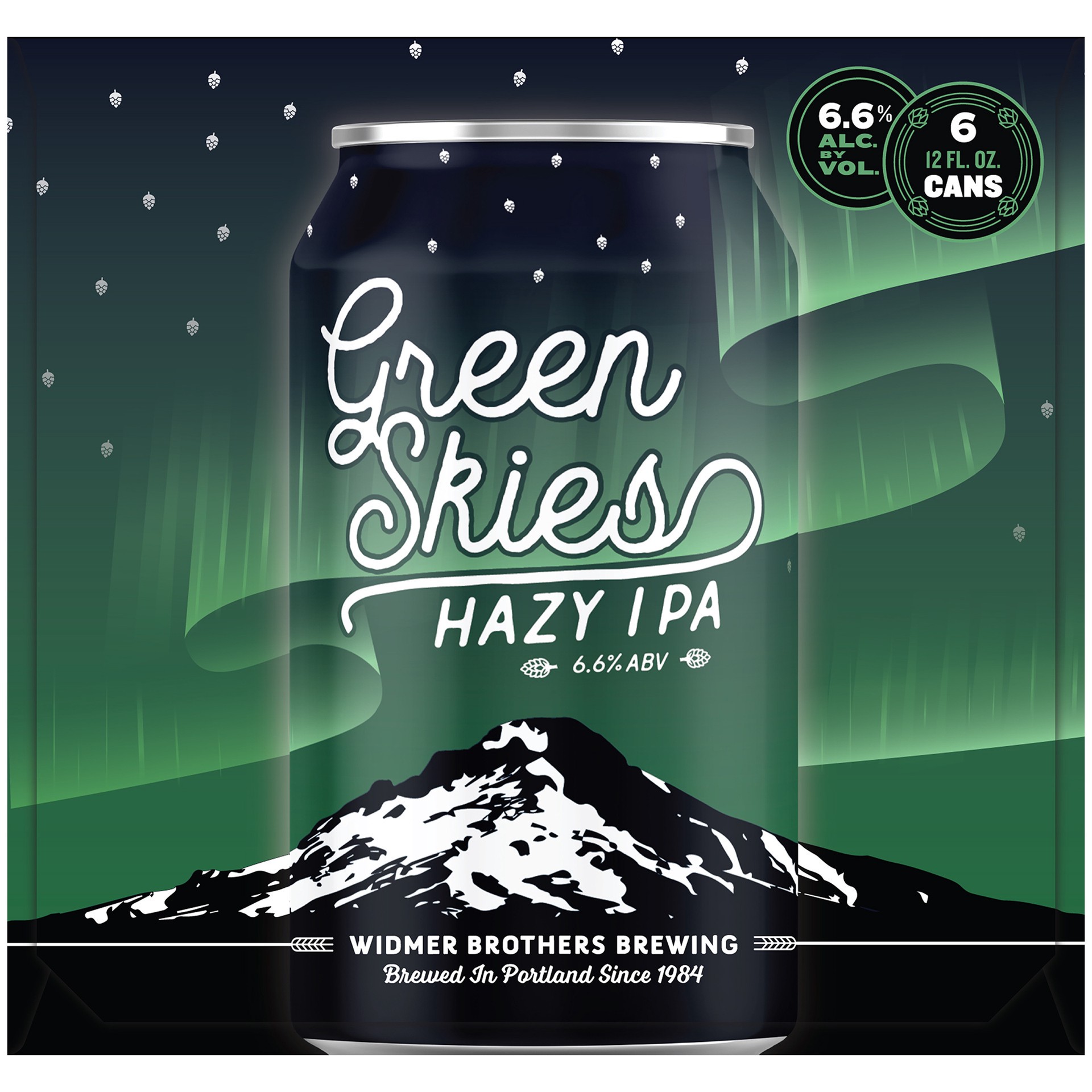 slide 2 of 4, Widmer Brothers Brewing Green Skies Hazy IPA, 6 Pack 12 fl. oz. Bottles, 6 ct; 12 oz