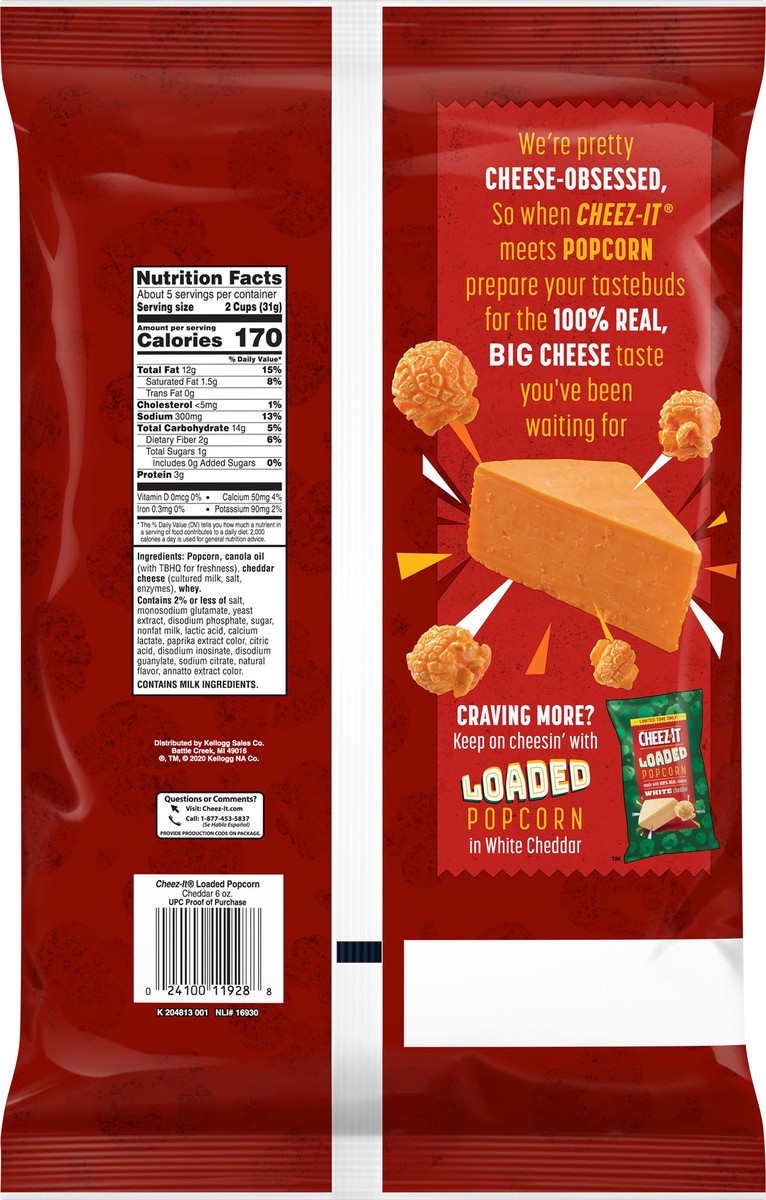 slide 2 of 3, Cheez-It Loaded Popcorn, 6 oz