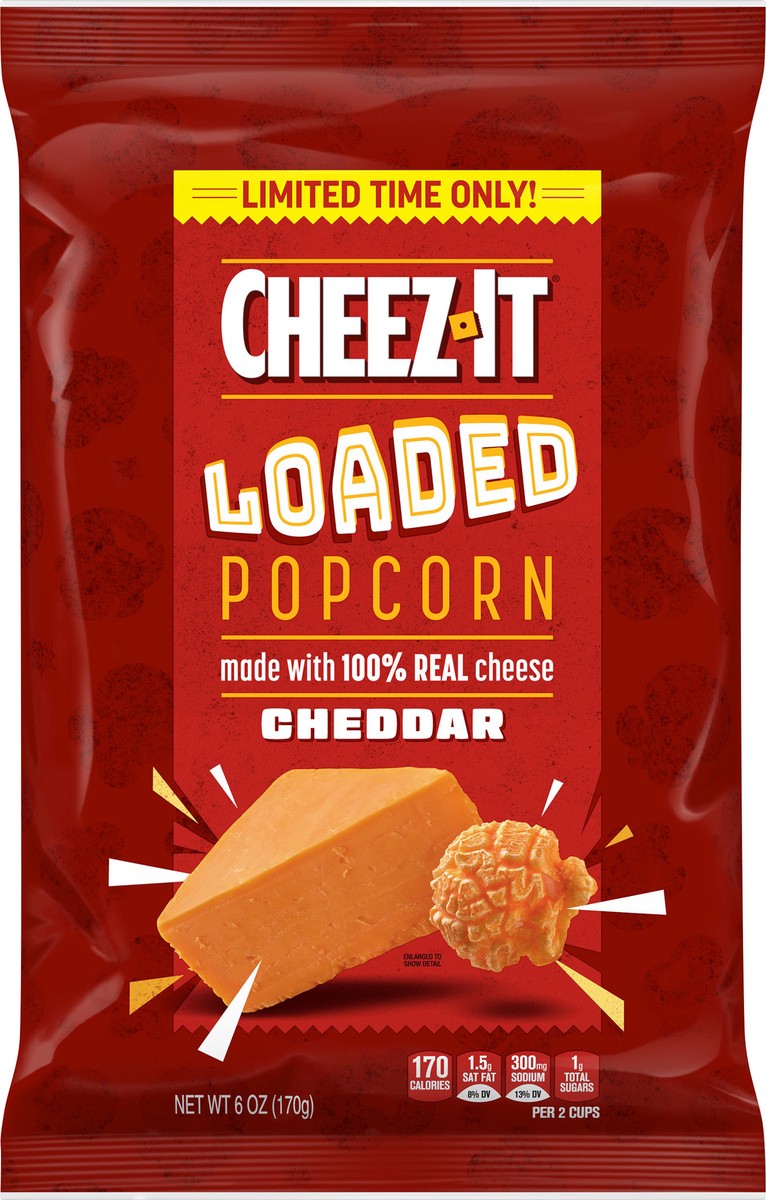 slide 3 of 3, Cheez-It Loaded Popcorn, 6 oz