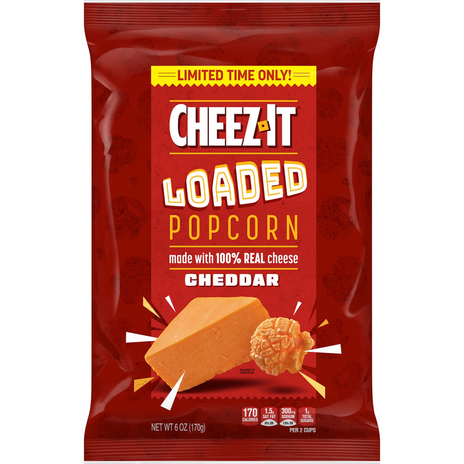 slide 1 of 3, Cheez-It Loaded Popcorn, 6 oz