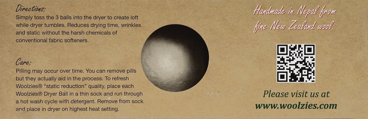 slide 3 of 4, Woolzies Dryer Balls & Essential Oil 3 ea, 3 ct