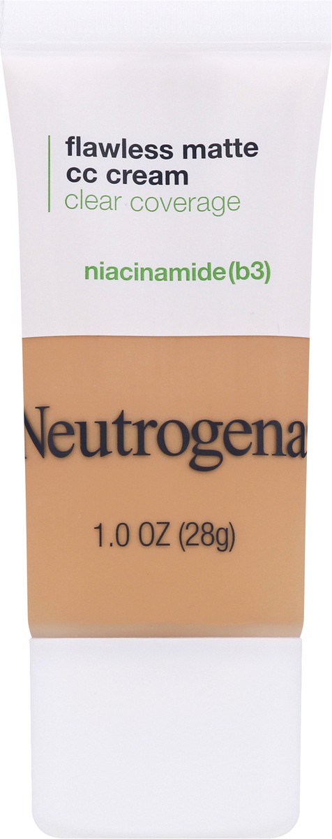 slide 1 of 7, Neutrogena Clear Coverage Flawless Matte CC Cream, Vanilla, 1 oz, 1 oz
