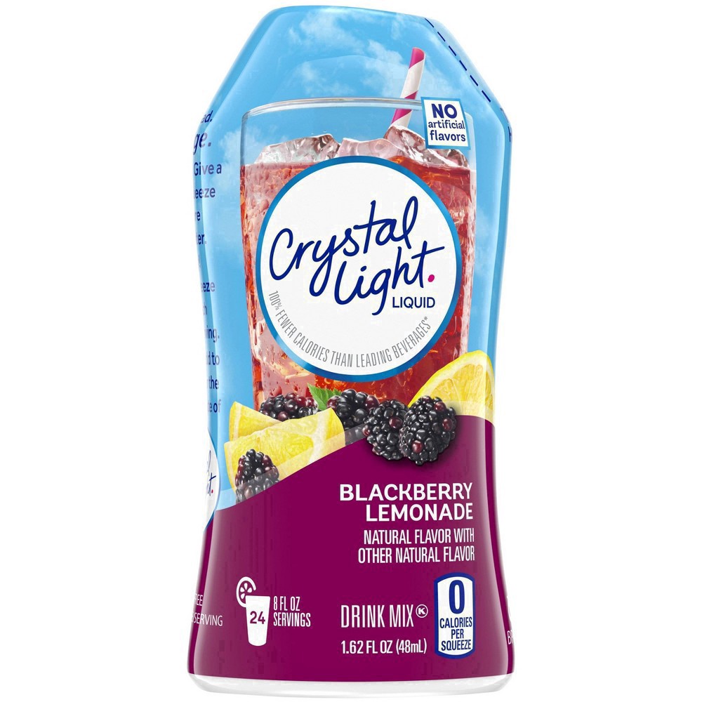 slide 11 of 37, Crystal Light Liquid Blackberry Lemonade Naturally Flavored Drink Mix - 1.62 fl oz, 1.62 fl oz